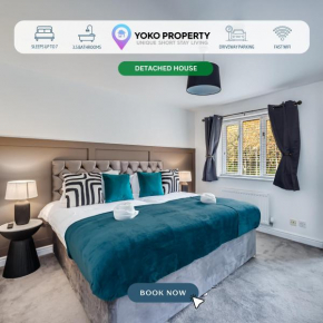Stylish Detached House - Close to City Centre - Sleeps up to 7 - Driveway Parking, Self Check-In, Study Room, Fast WiFi and Sky TV by Yoko Property